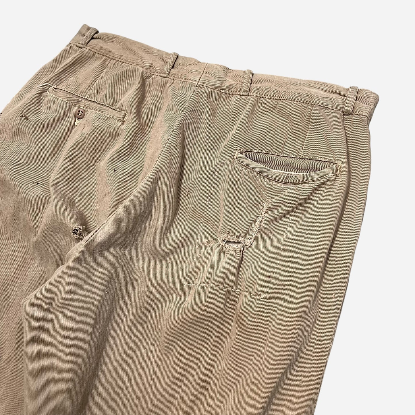 1940s Anvil heavy cotton button fly pants (34w)