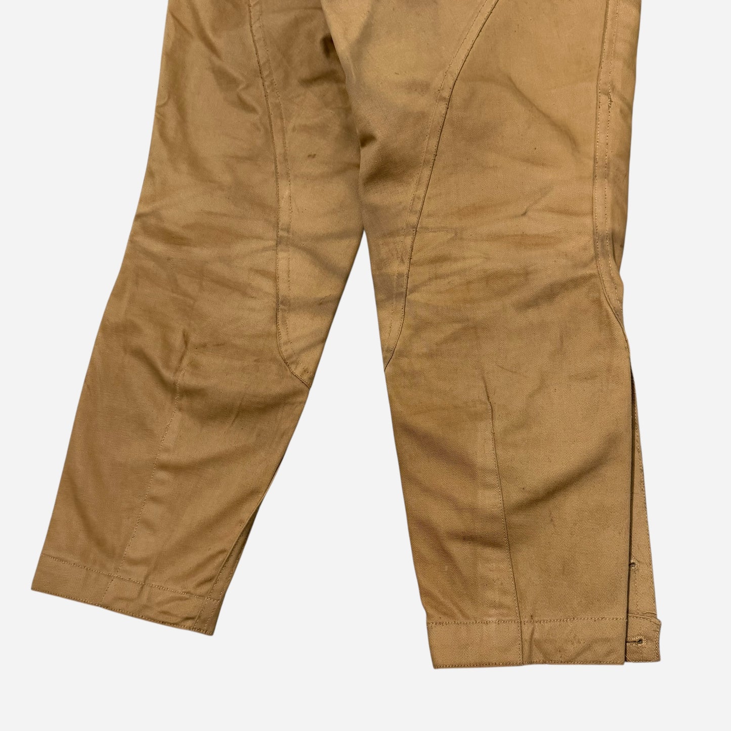 1910s WW1 US Army zinc button khaki jodhpurs (34w)