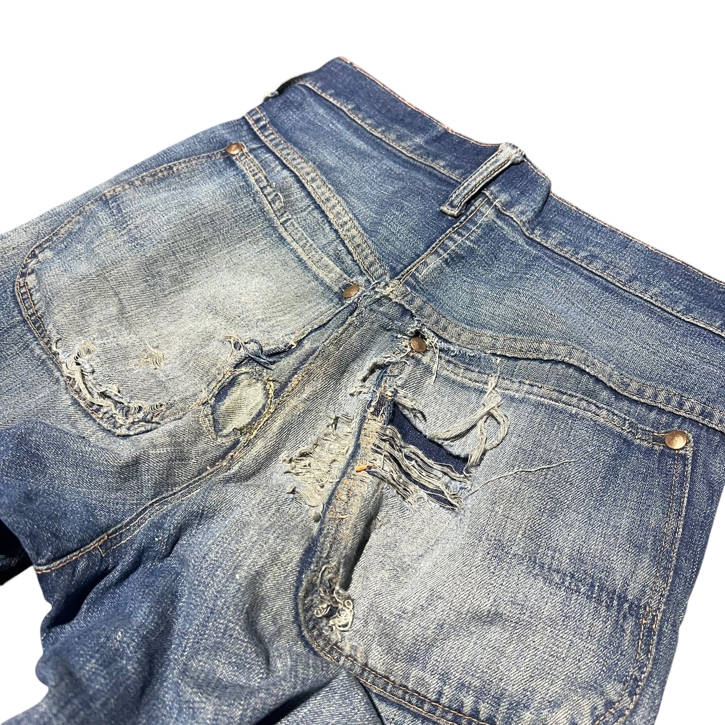 1940s Sanforized donut button fly denim jeans (25w)