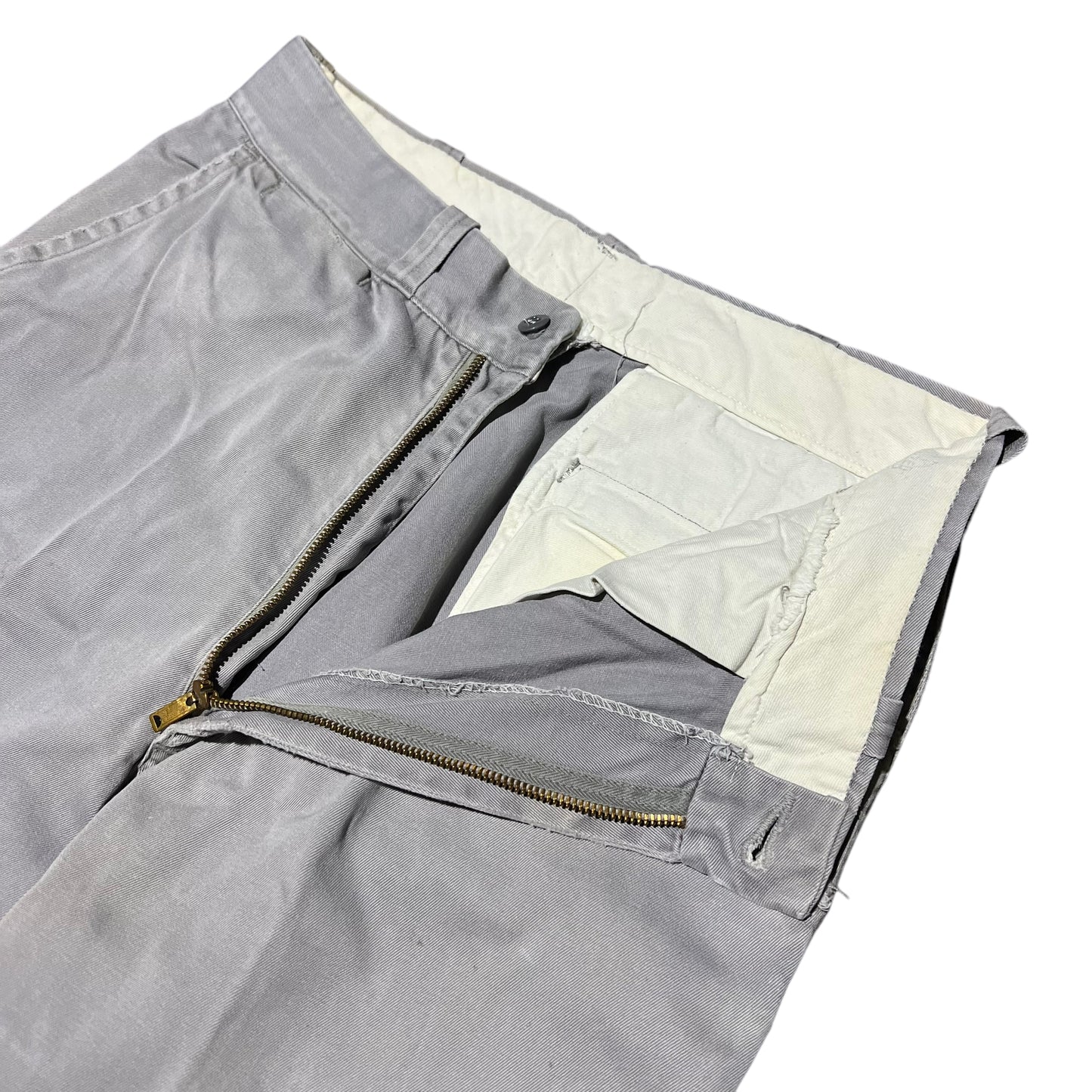 1950s Penney’s Big Mac sail cloth gray chino work pants (30w)