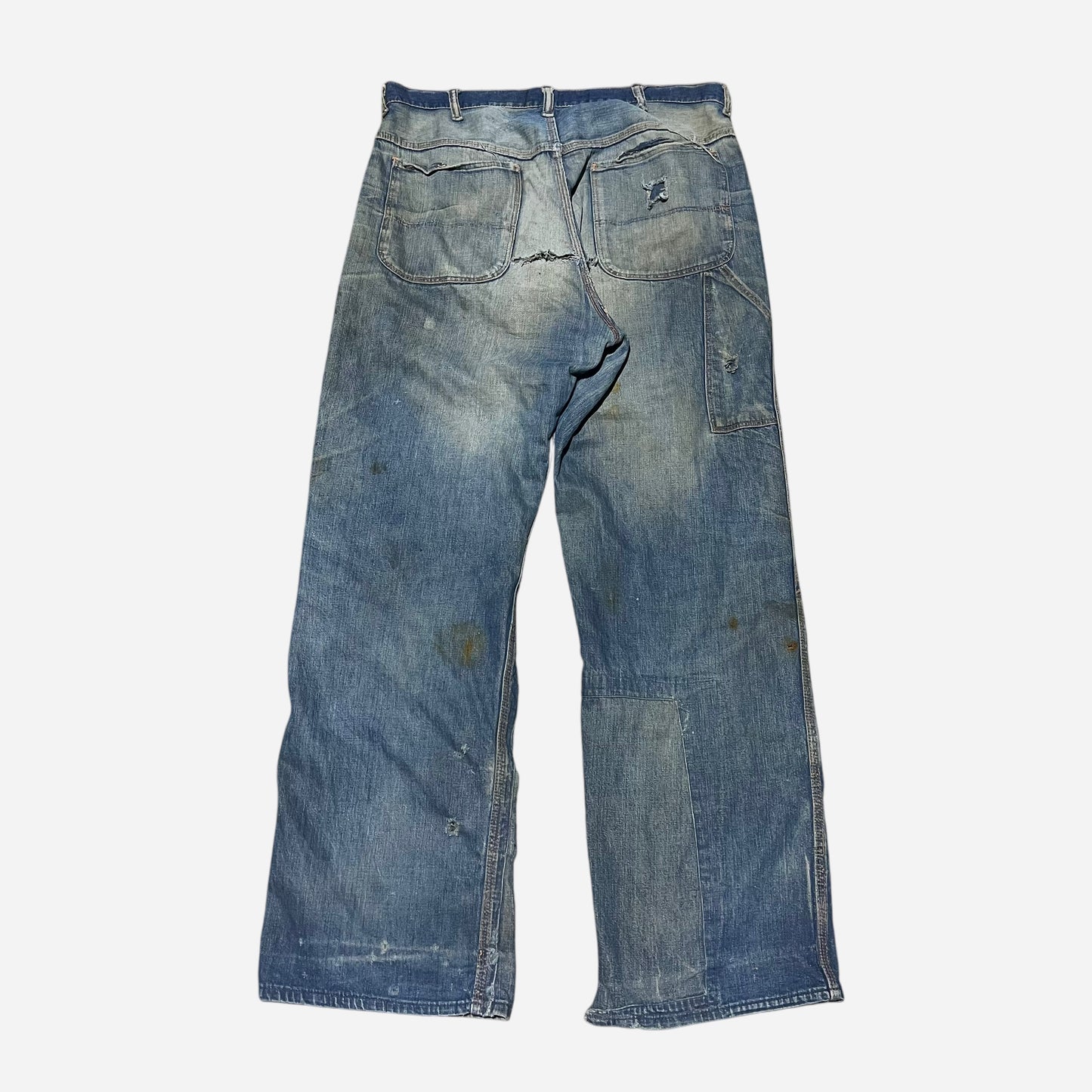 1950s Blue Bell heavily repaired carpenter denim jeans (34w)
