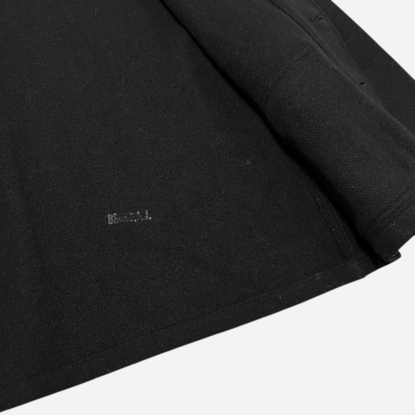 1930s USN Submariner black wool button down coat (M/L)