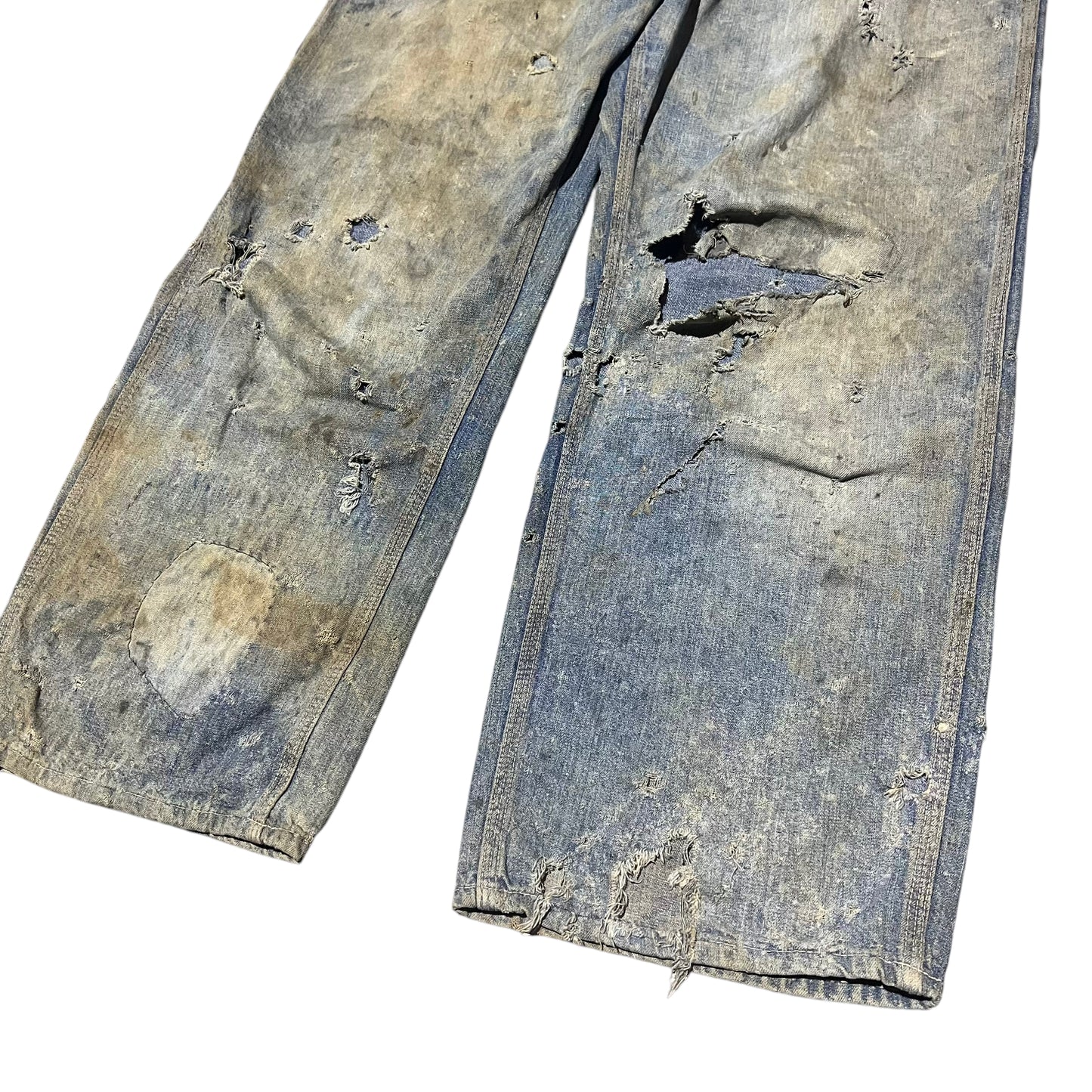 1930s As-is buckle back donut fly denim jeans (32w)