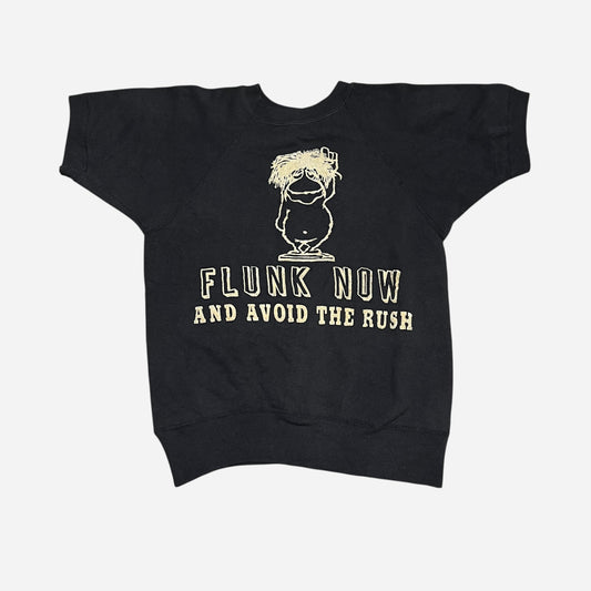 1960s Black graphic sweatshirt (S)