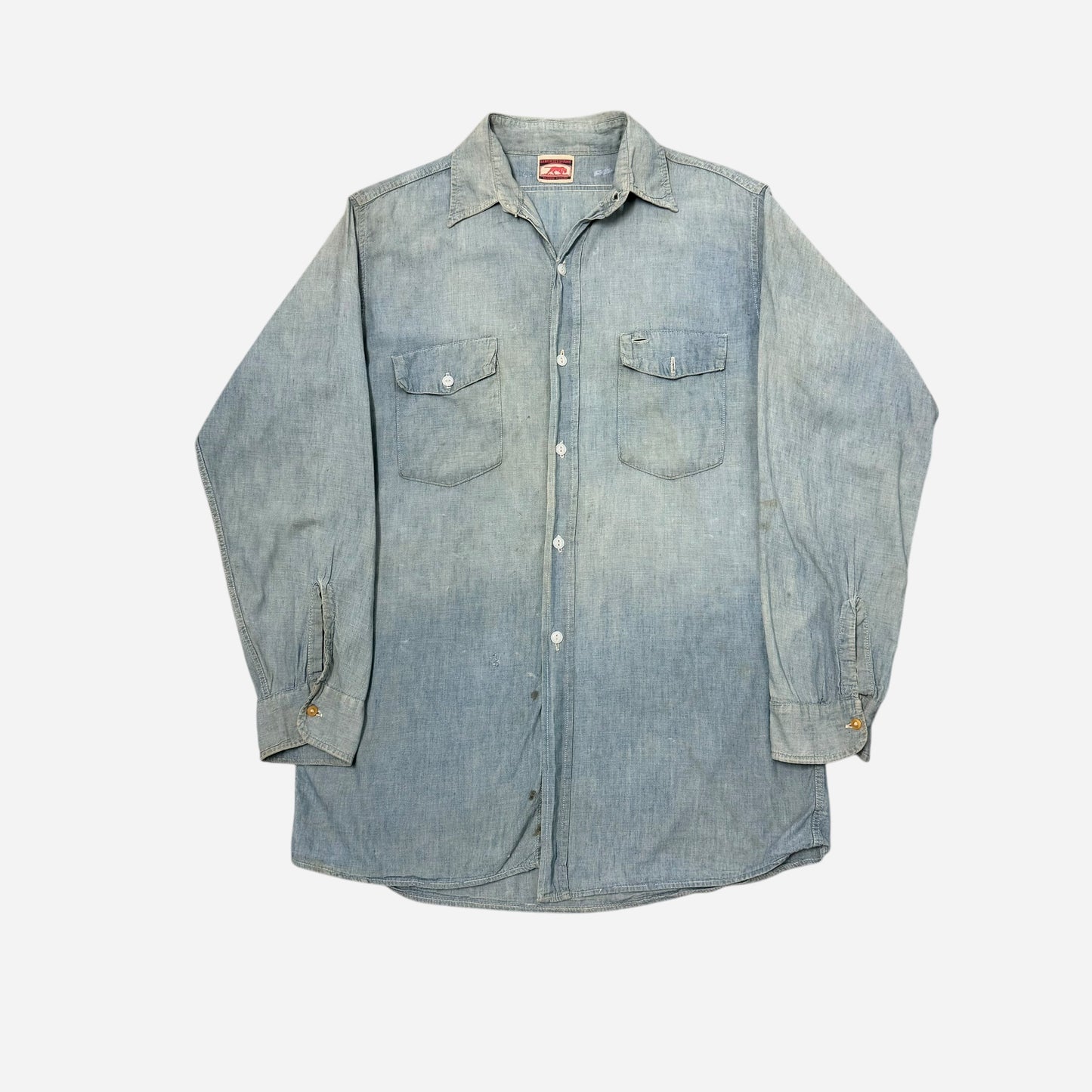 1940s Blood Hound chambray work shirt (L)