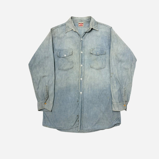 1940s Blood Hound chambray work shirt (L)