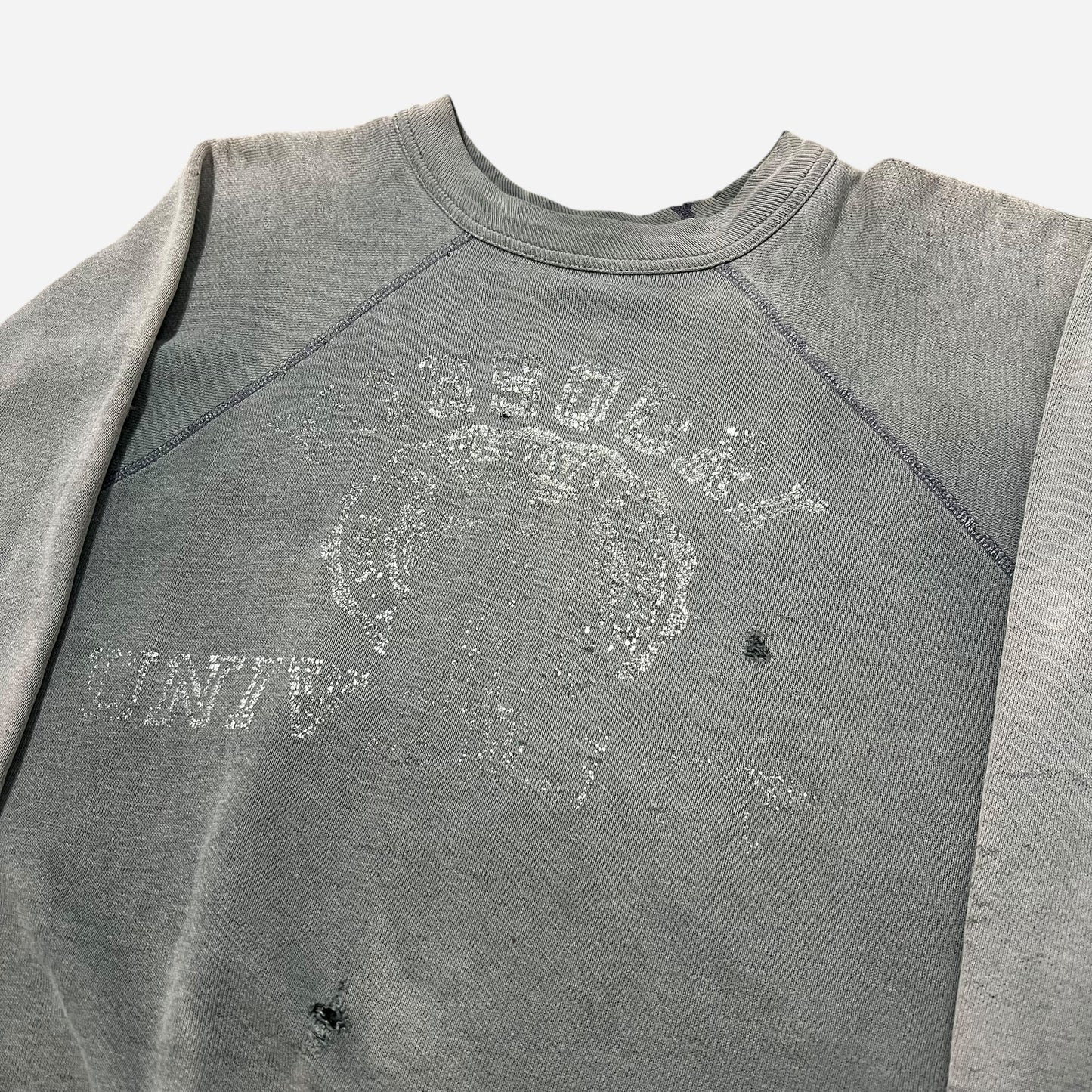1960s Missouri sun faded green collegiate sweat shirt (M/L)