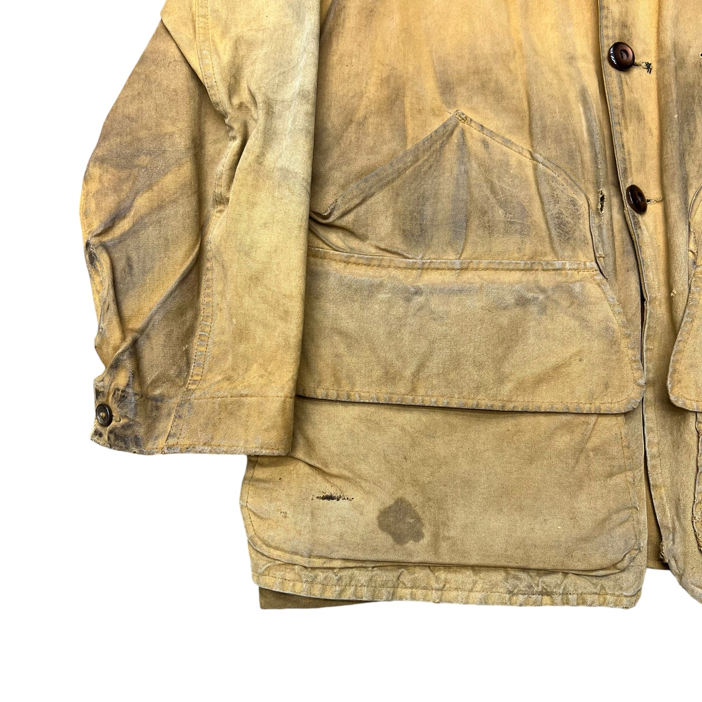 1940s Yellow canvas hunting jacket (L)