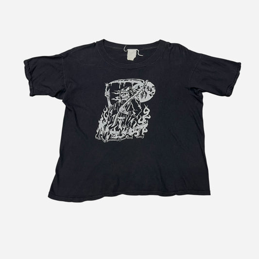 1970s “Next” black reaper band t shirt (S/M)