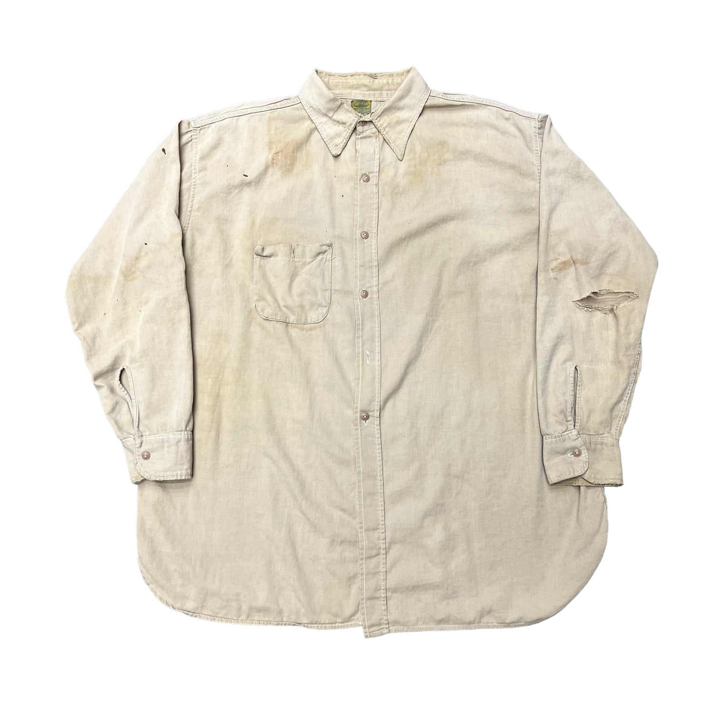 1940s Deecee khaki shirt (XXL)