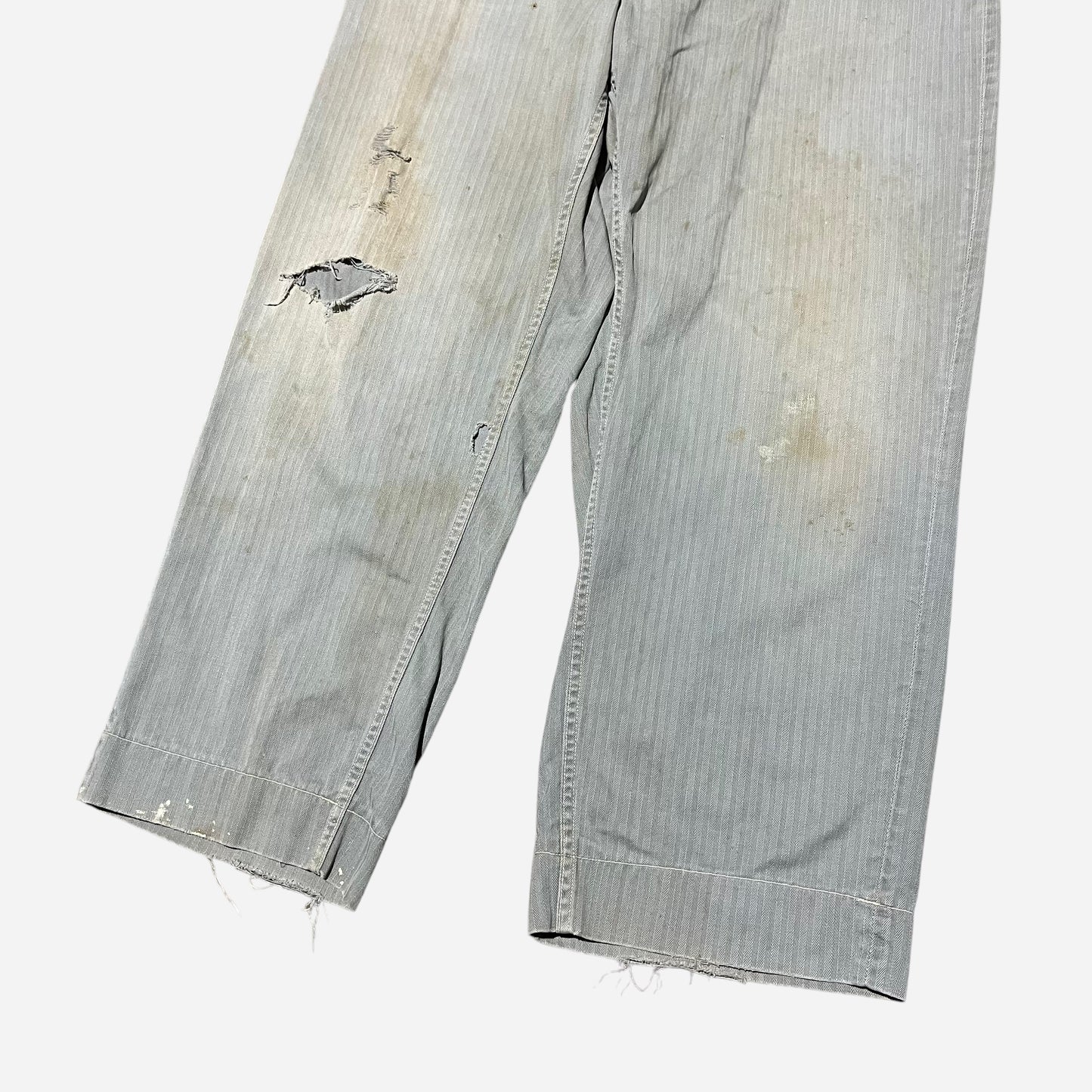 1940s Sweet Orr light green hbt button fly work pants (36w)