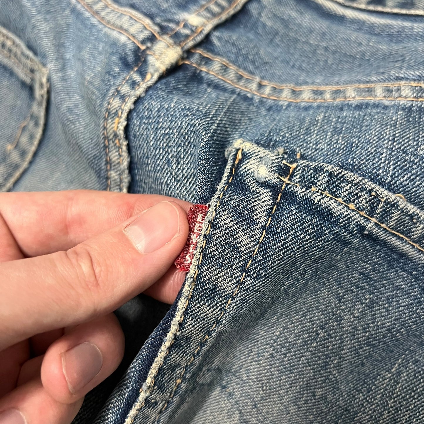 1960s Levi’s 505 selvedge big E jeans (36w)