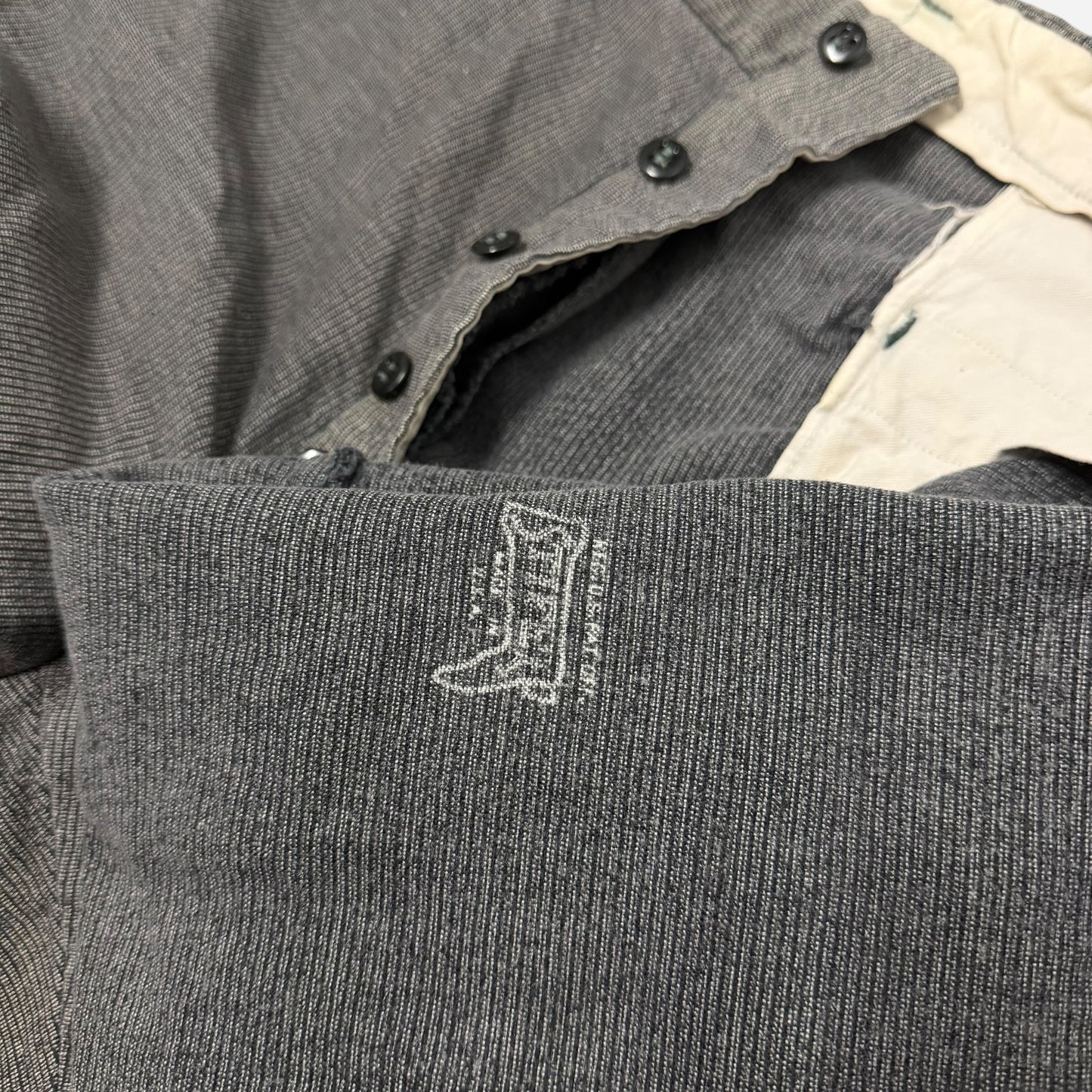 1940s Big Mac Stifel moleskin salt & pepper button fly work pants (33w)
