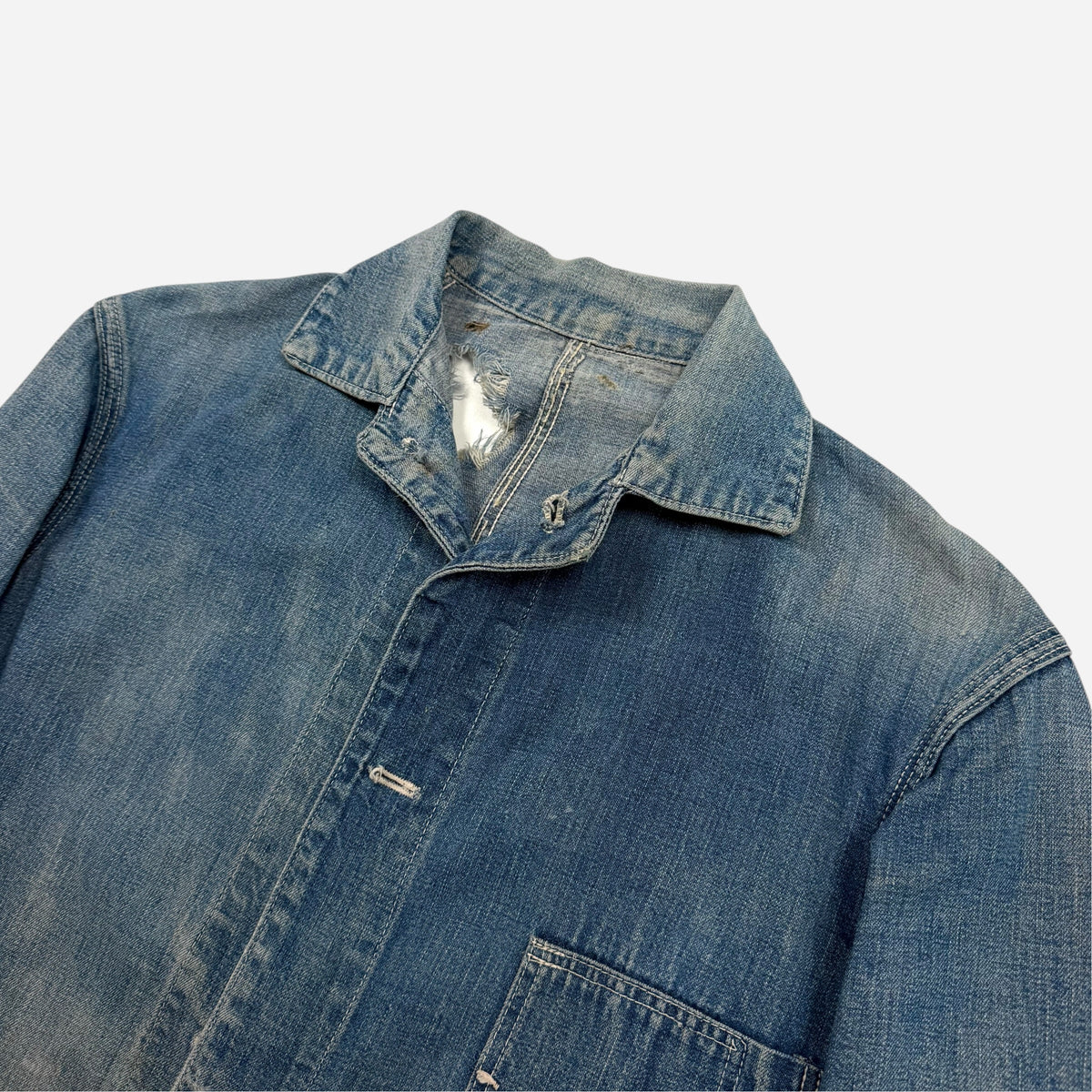 1930s Change button denim chore jacket (S)