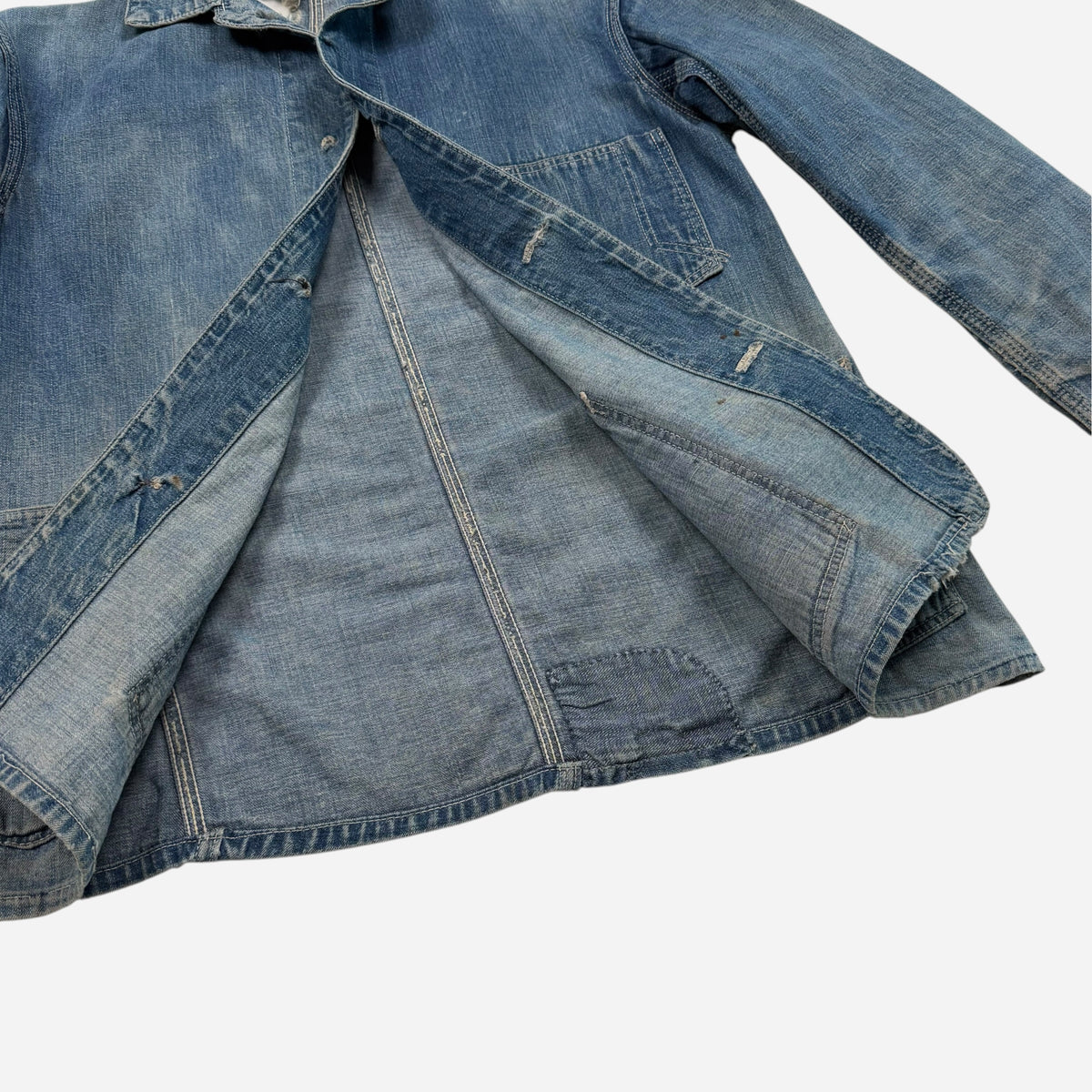 1930s Change button denim chore jacket (S)