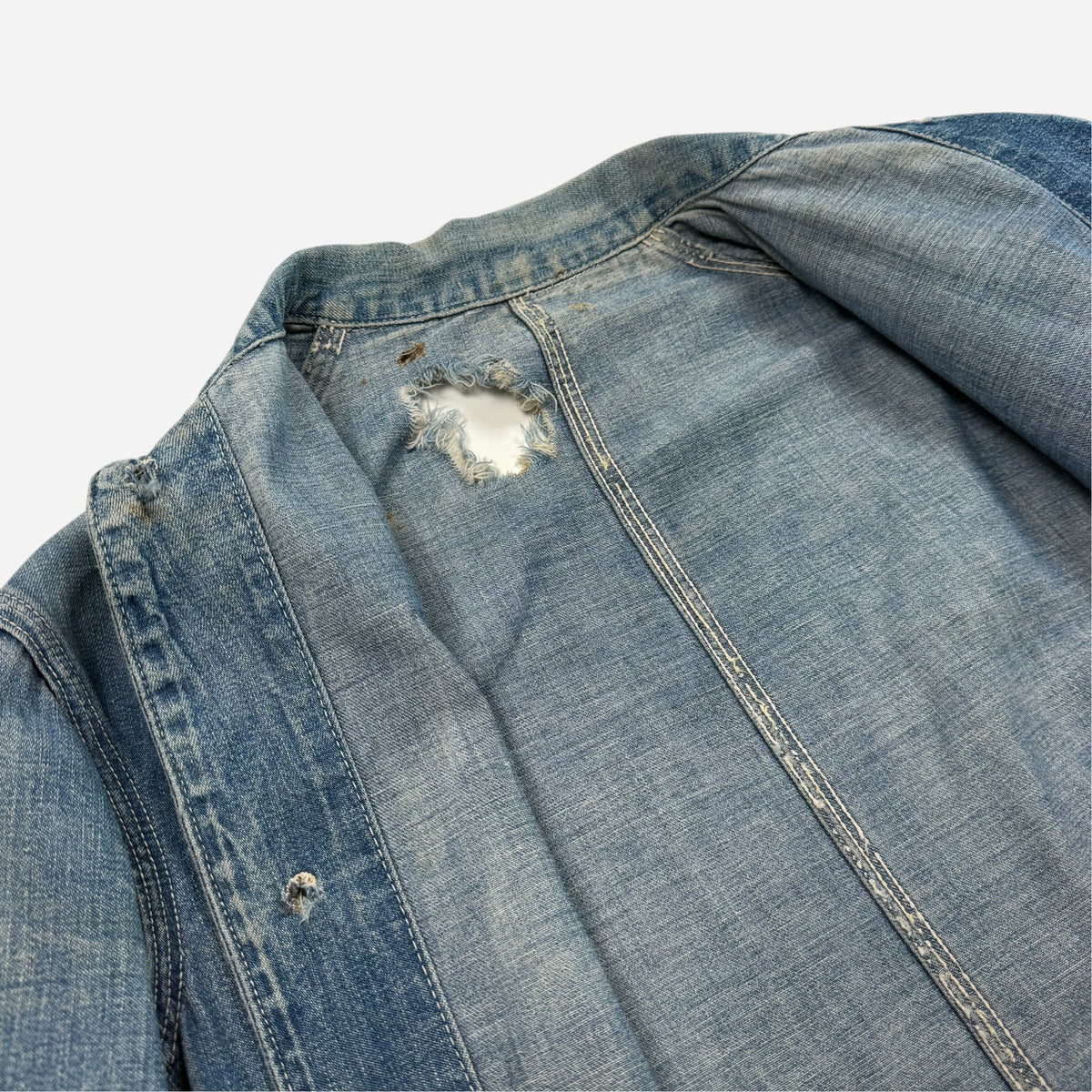 1930s Change button denim chore jacket (S)