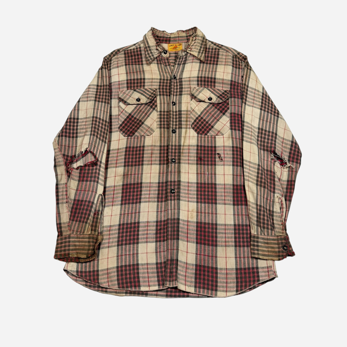 1950s Red Cap cotton flannel (L)