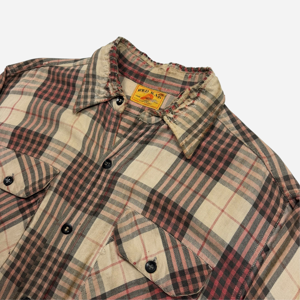 1950s Red Cap cotton flannel (L)