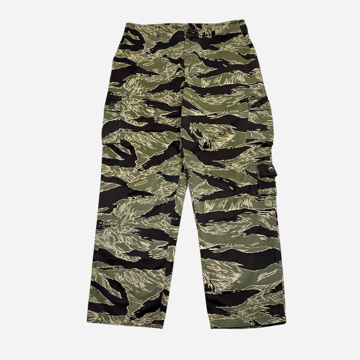 1960s Vietnam War tiger stripe camouflage pants (35w)