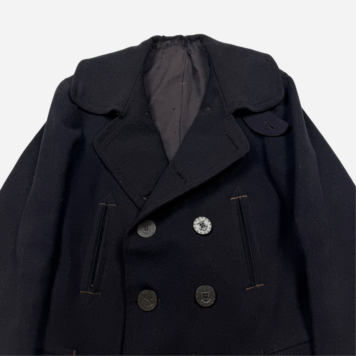 1910s WW1 USN wool peacoat (L)