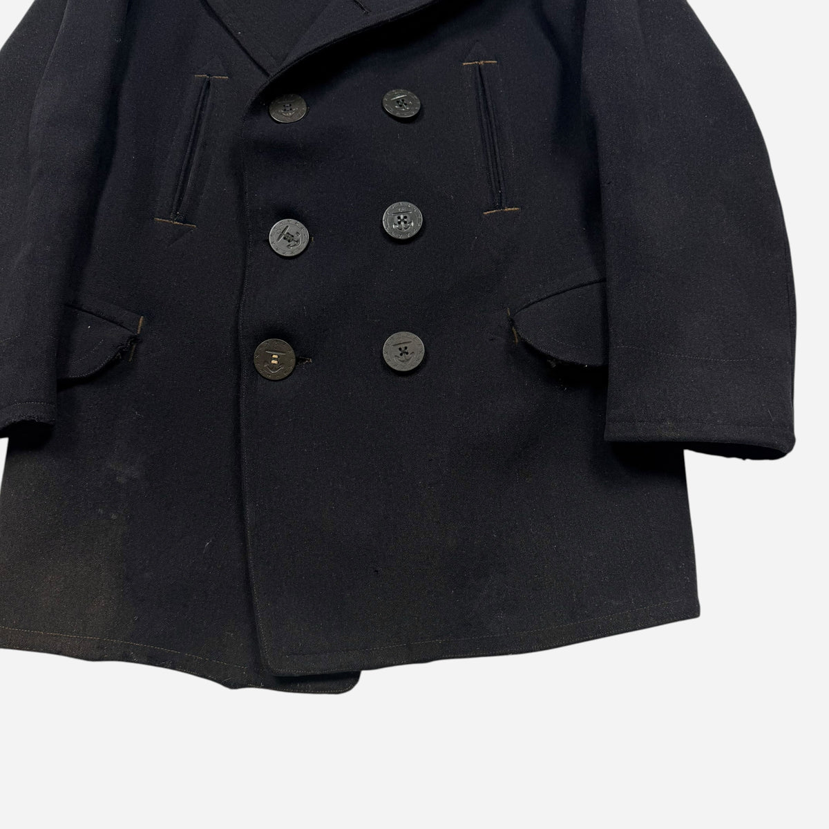 1910s WW1 USN wool peacoat (L)