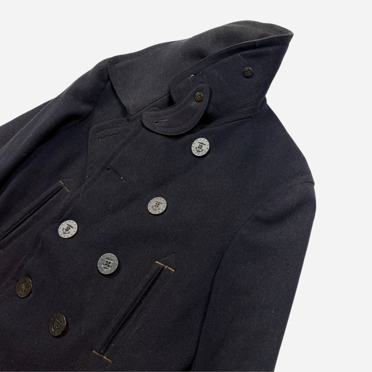 1910s WW1 USN wool peacoat (L)