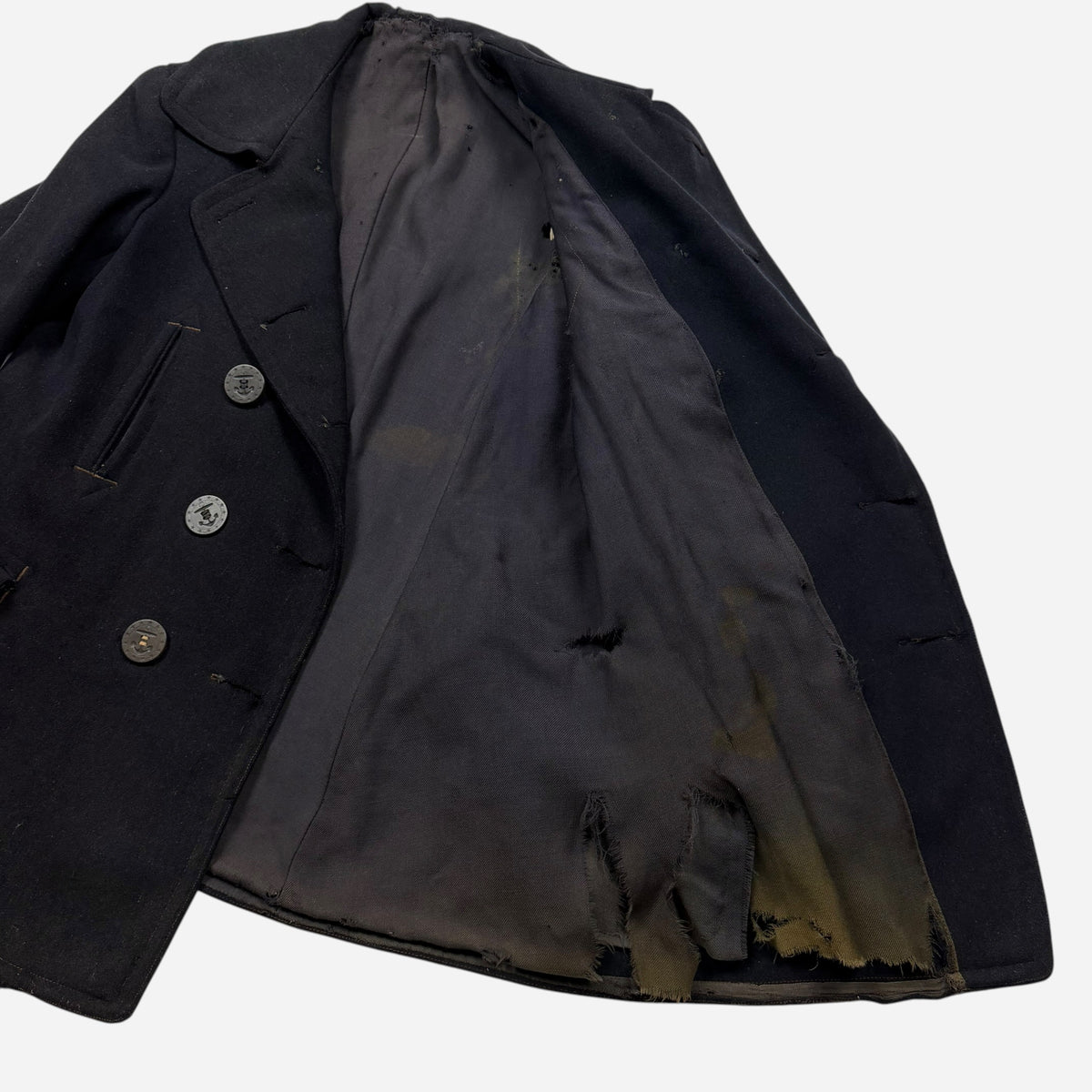 1910s WW1 USN wool peacoat (L)