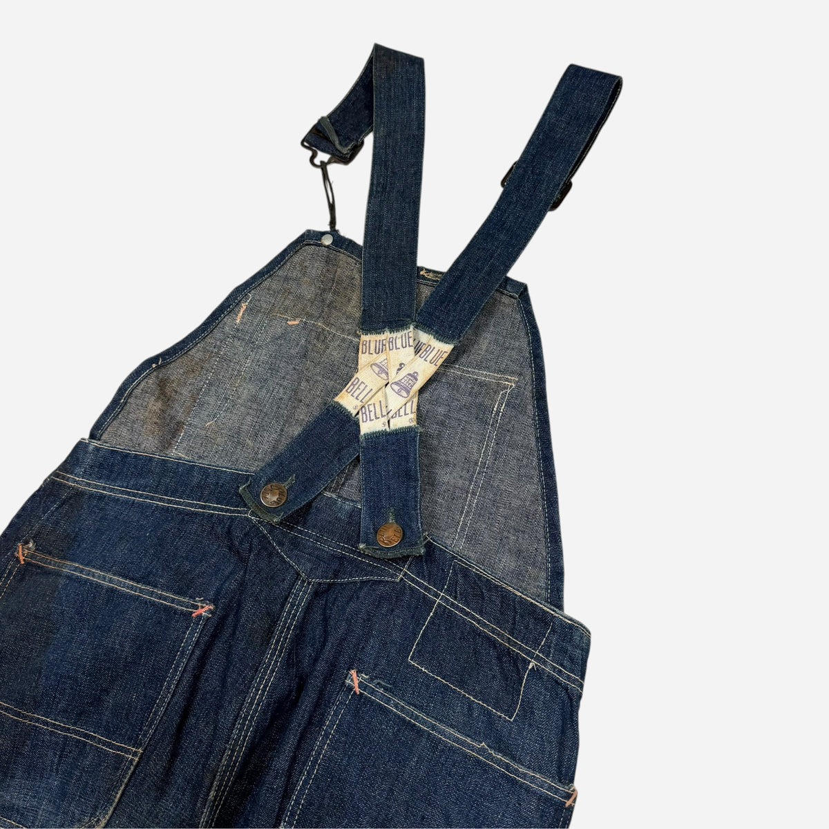 1930s Blue Bell dark wash overalls (28w)