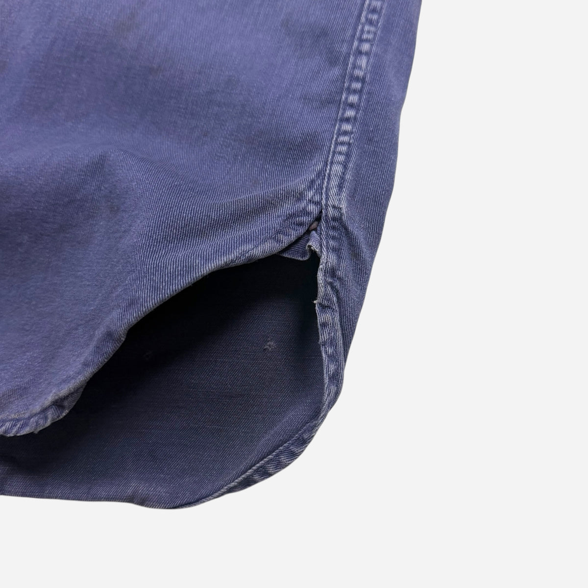 1950s Dubbleware sun faded purple/blue work shirt (M)