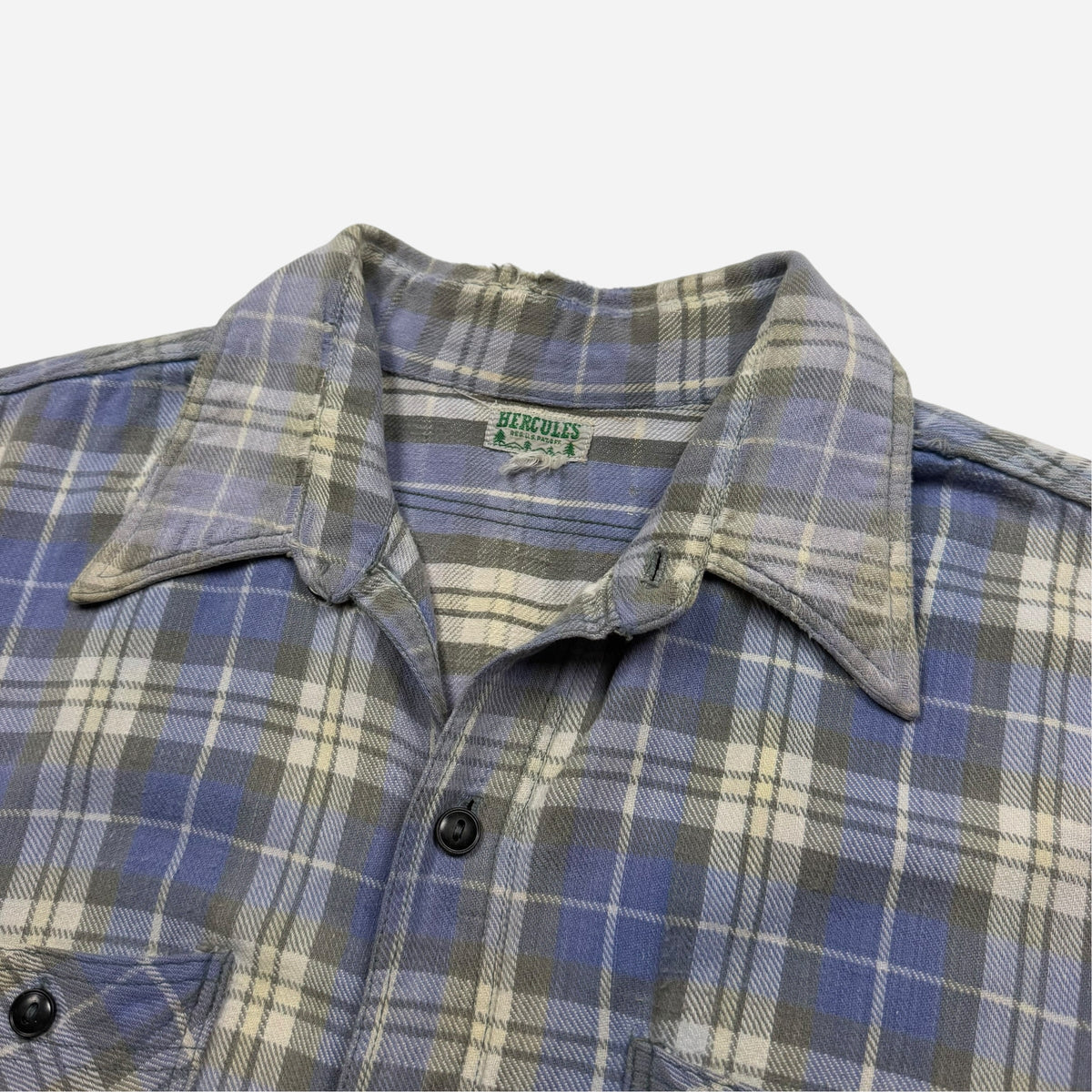 1940s Hercules blue cotton flannel (M/L)