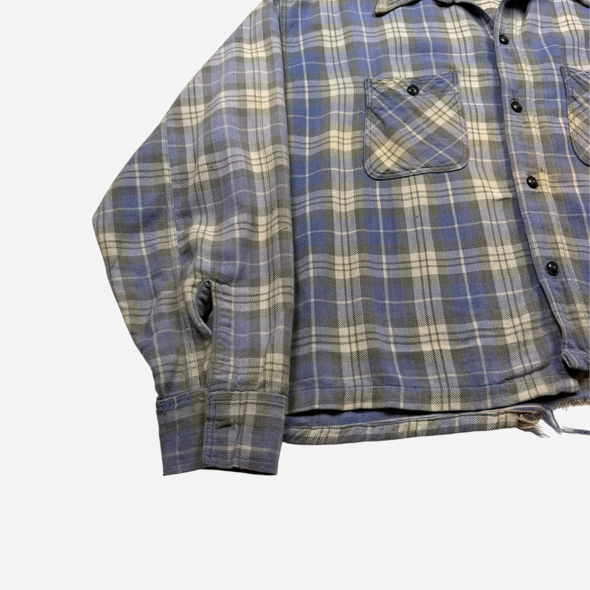 1940s Hercules blue cotton flannel (M/L)