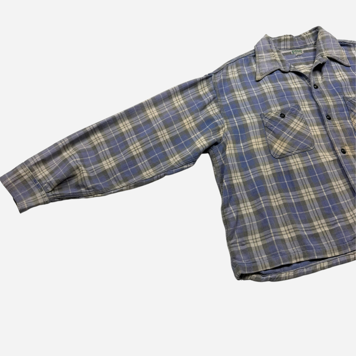 1940s Hercules blue cotton flannel (M/L)