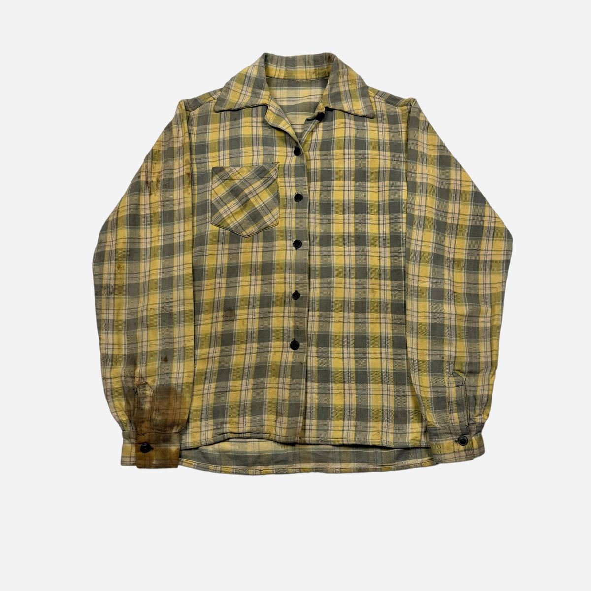 1940s Homemade cotton flannel (S/M)
