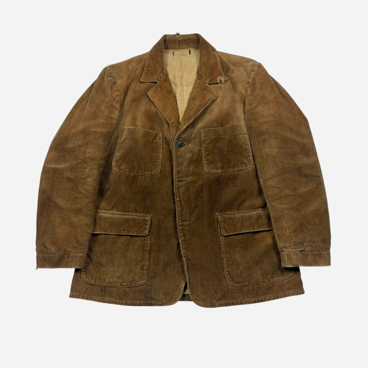 1940s Sweet Orr brown corduroy belt back jacket (L/XL)