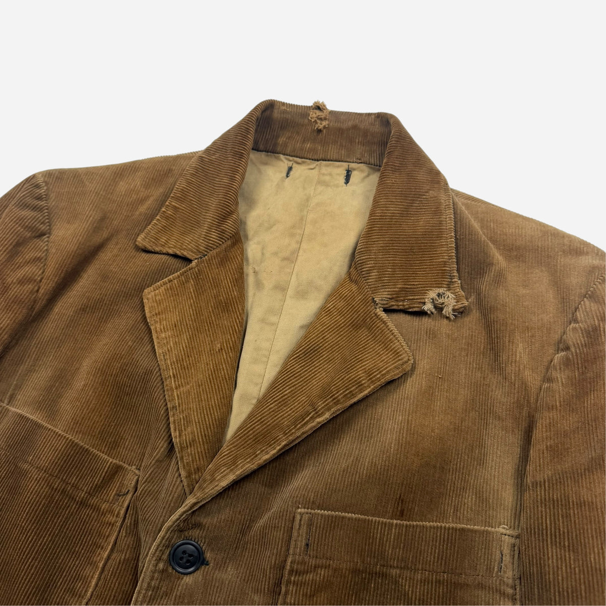 1940s Sweet Orr brown corduroy belt back jacket (L/XL)