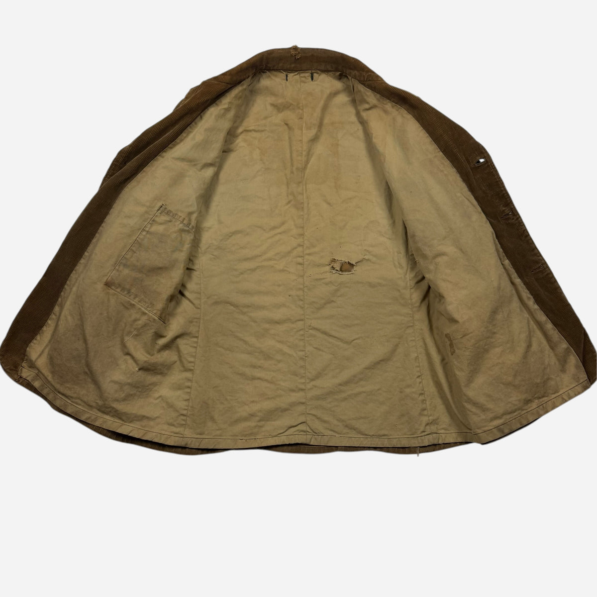 1940s Sweet Orr brown corduroy belt back jacket (L/XL)