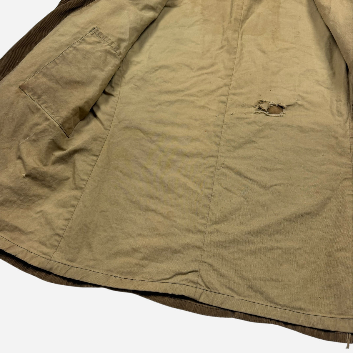 1940s Sweet Orr brown corduroy belt back jacket (L/XL)