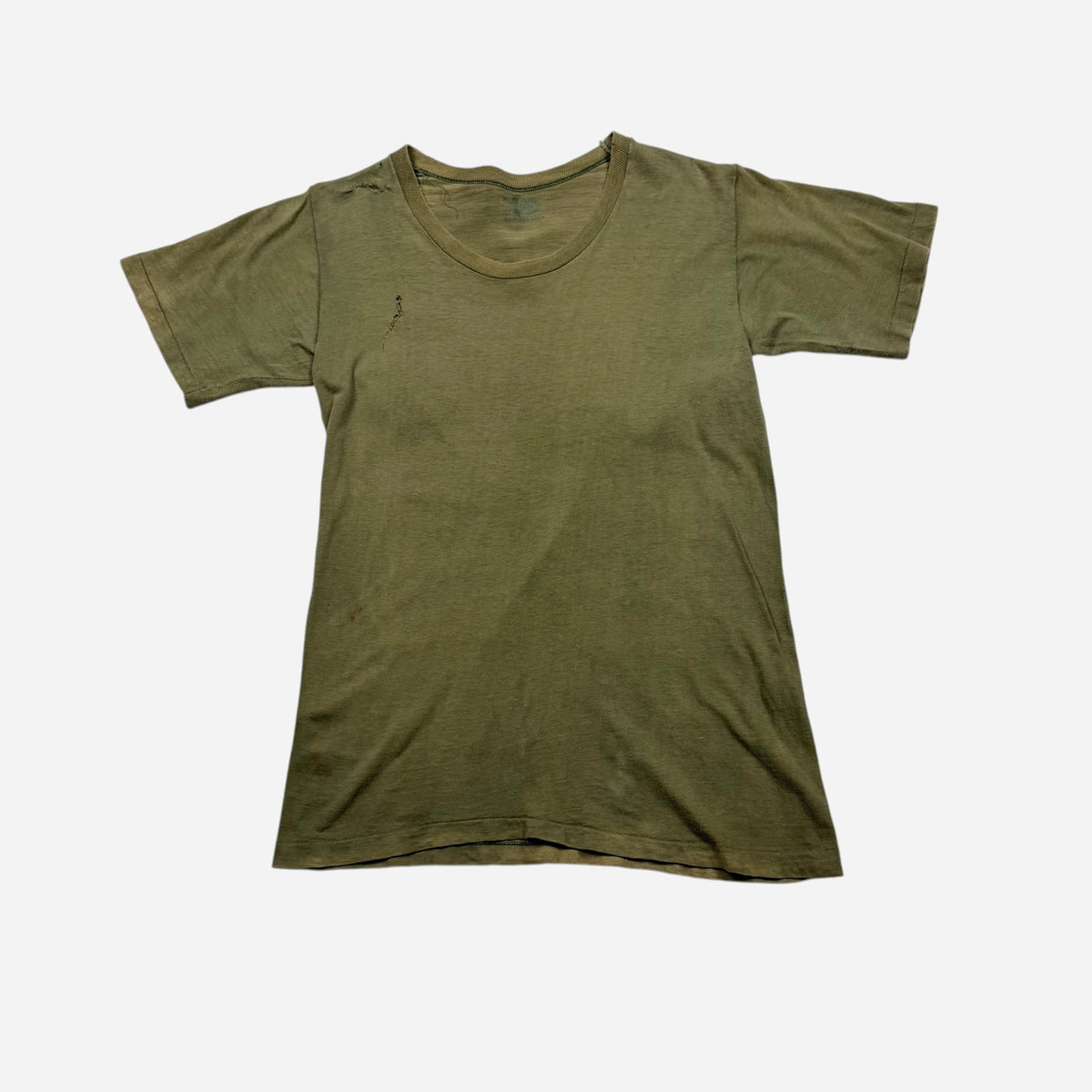 1960s Vietnam War sun faded green t shirt (M)