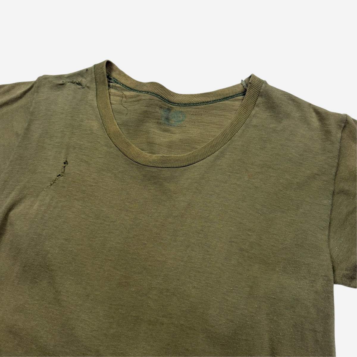 1960s Vietnam War sun faded green t shirt (M)