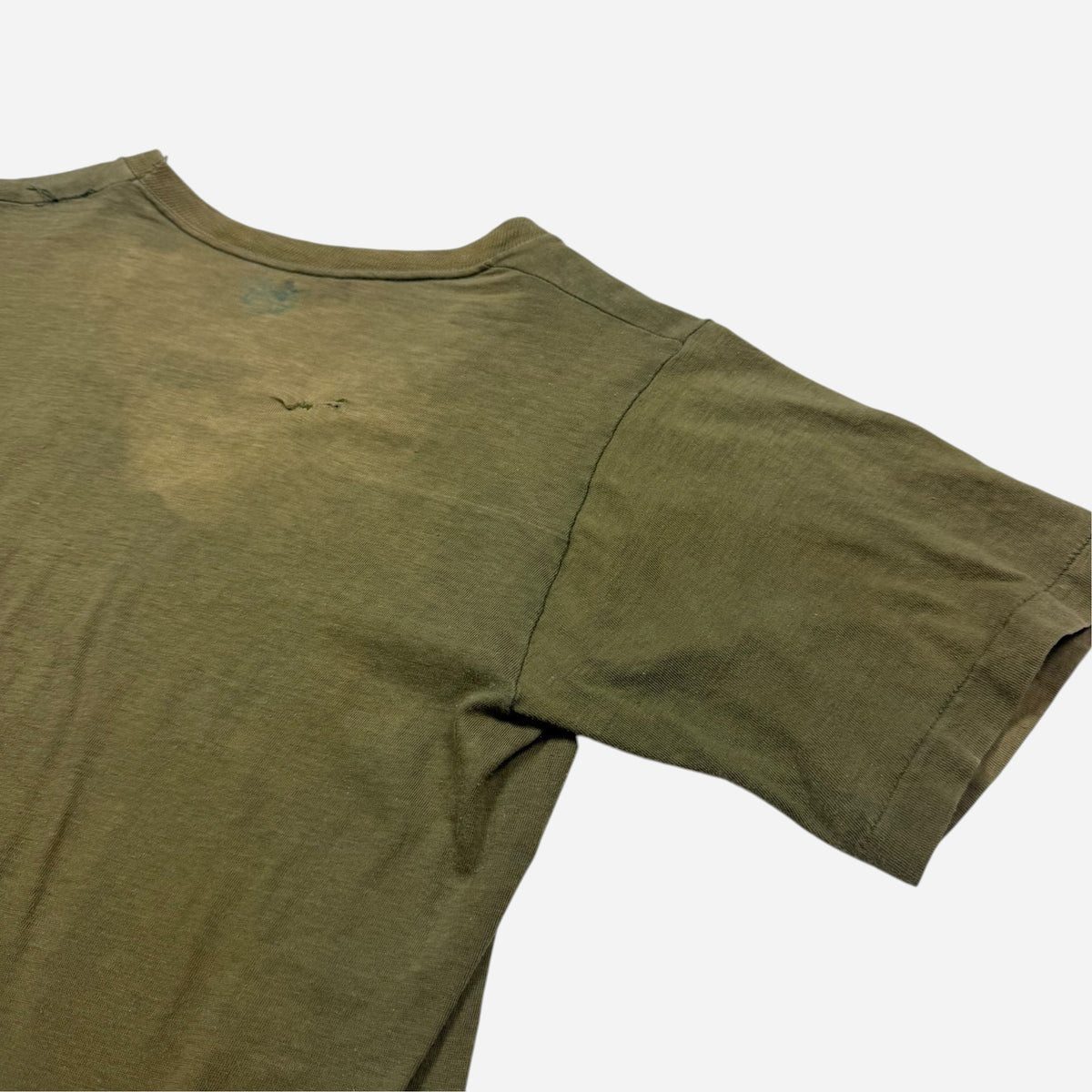1960s Vietnam War sun faded green t shirt (M)