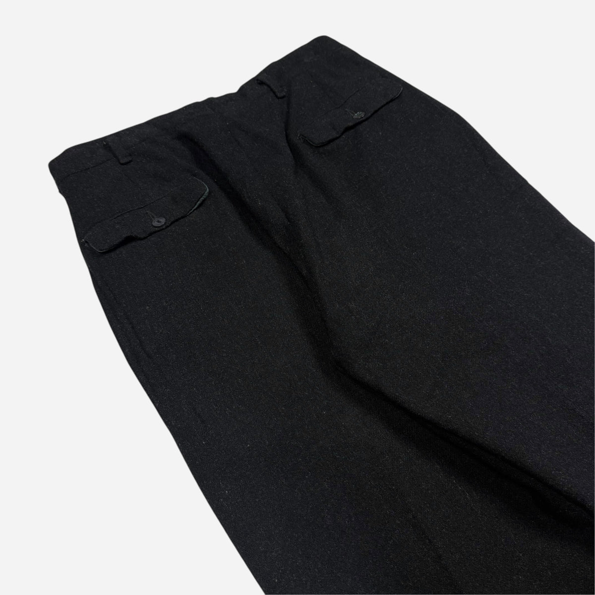 1950s Black wool pants (29w)