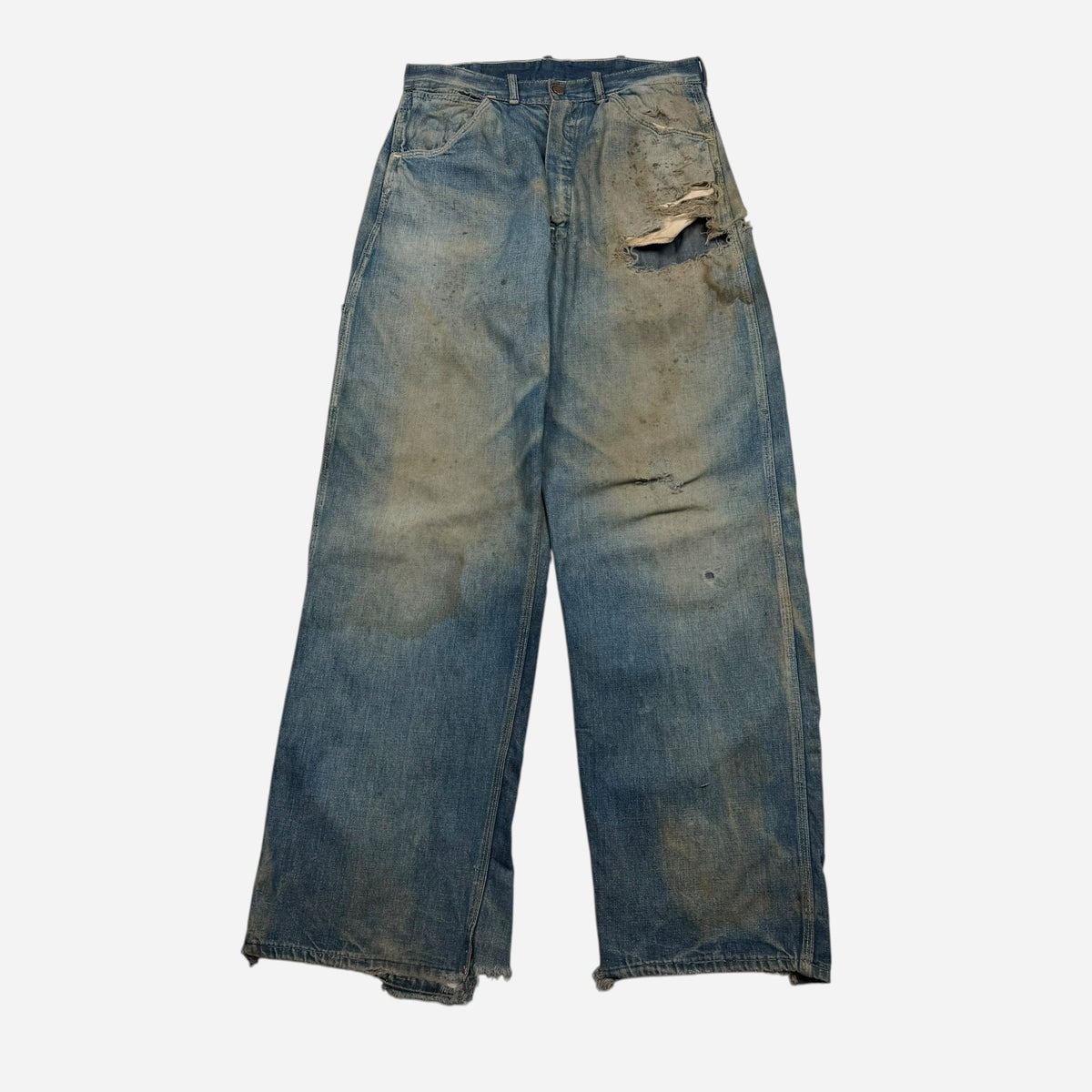 1950s Sun faded carpenter denim jeans (30w)