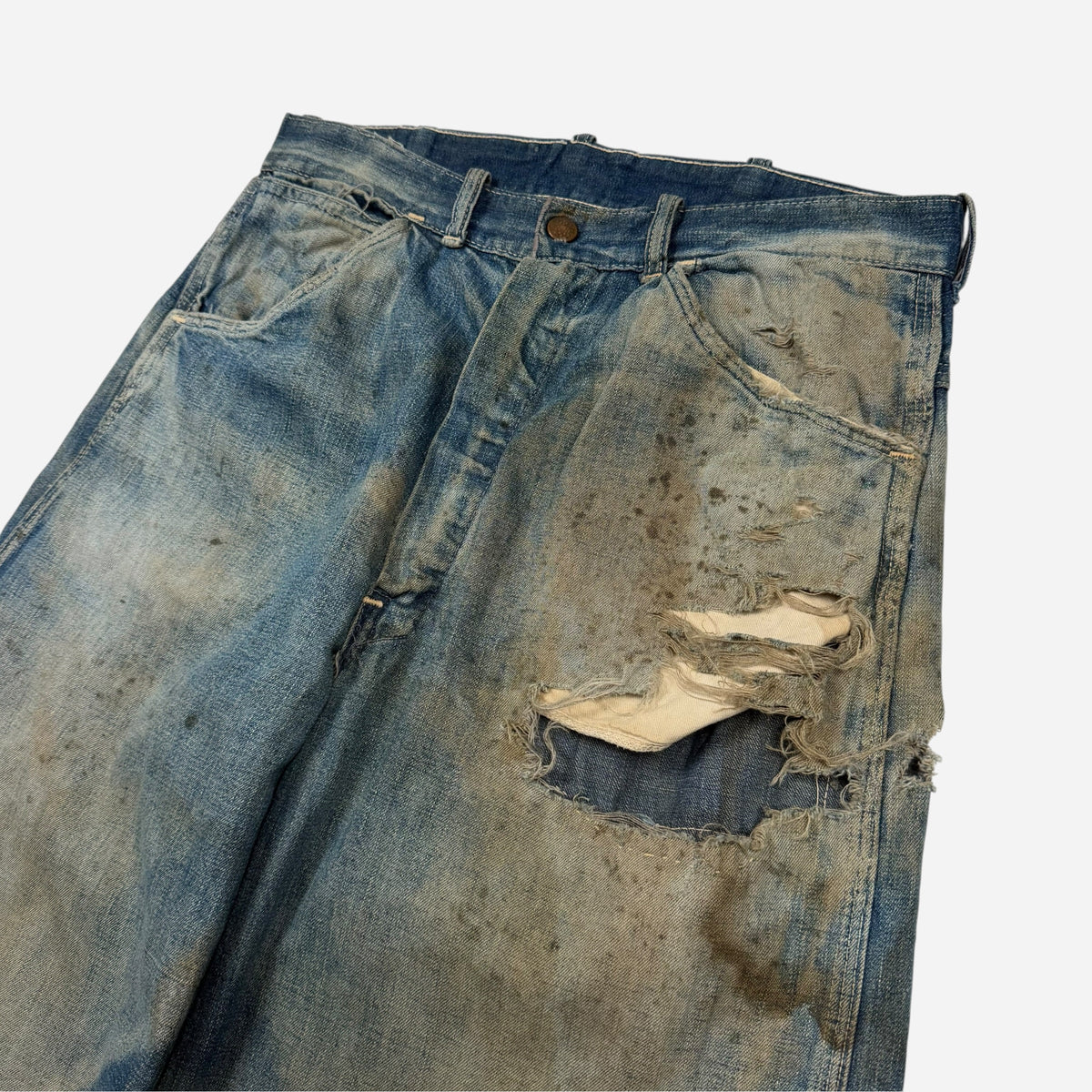1950s Sun faded carpenter denim jeans (30w)