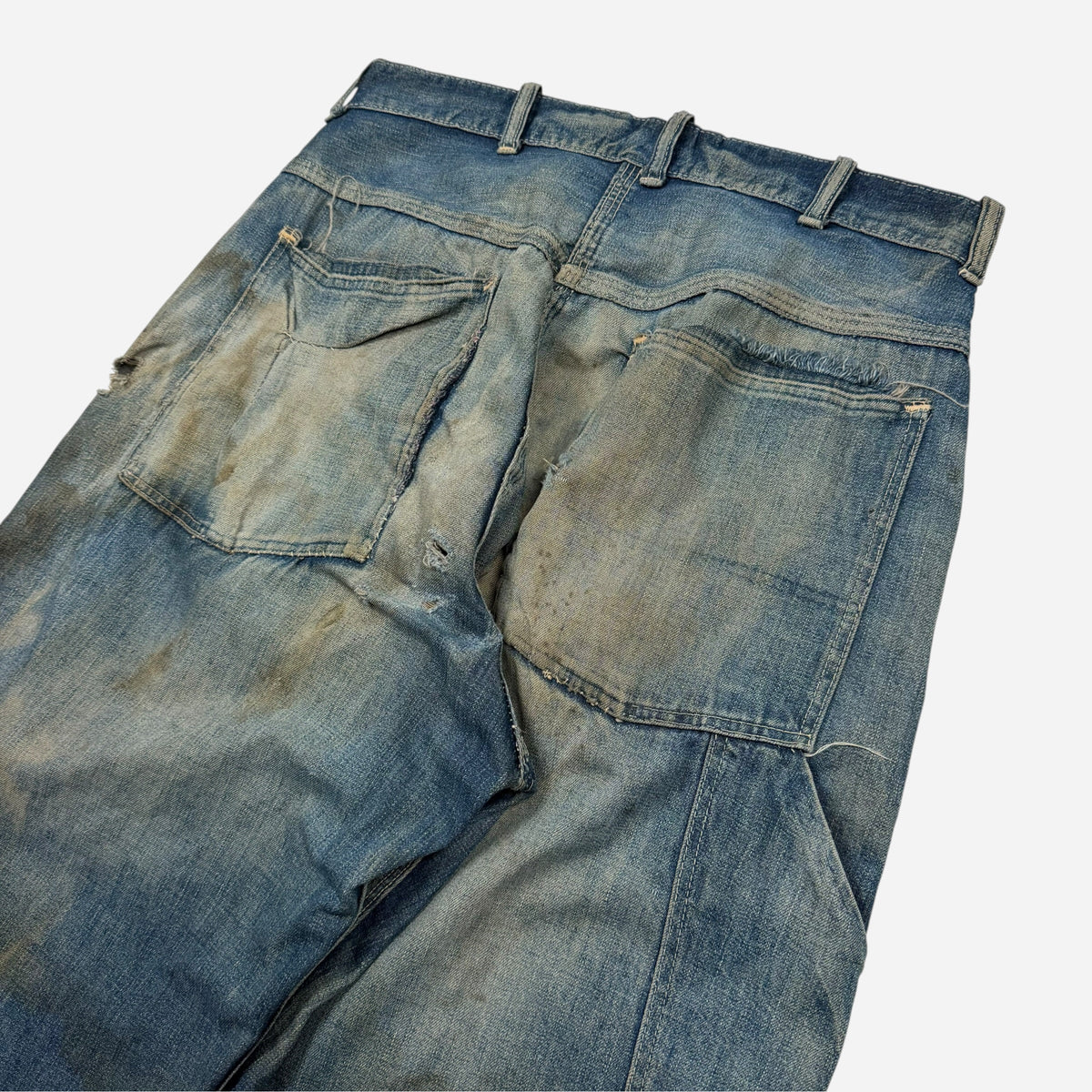 1950s Sun faded carpenter denim jeans (30w)