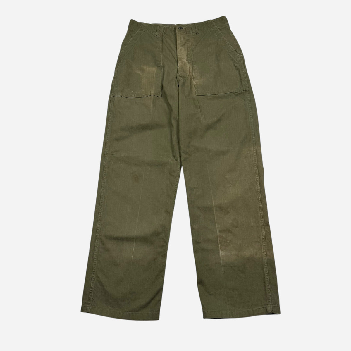 1950s Korean War fatigue pocket hbt pants (32w)
