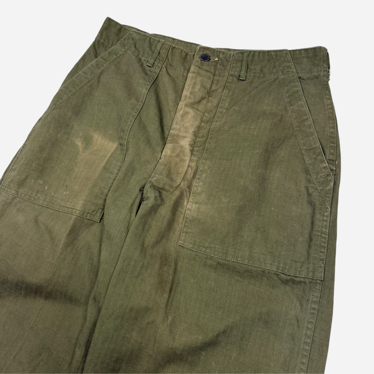 1950s Korean War fatigue pocket hbt pants (32w)