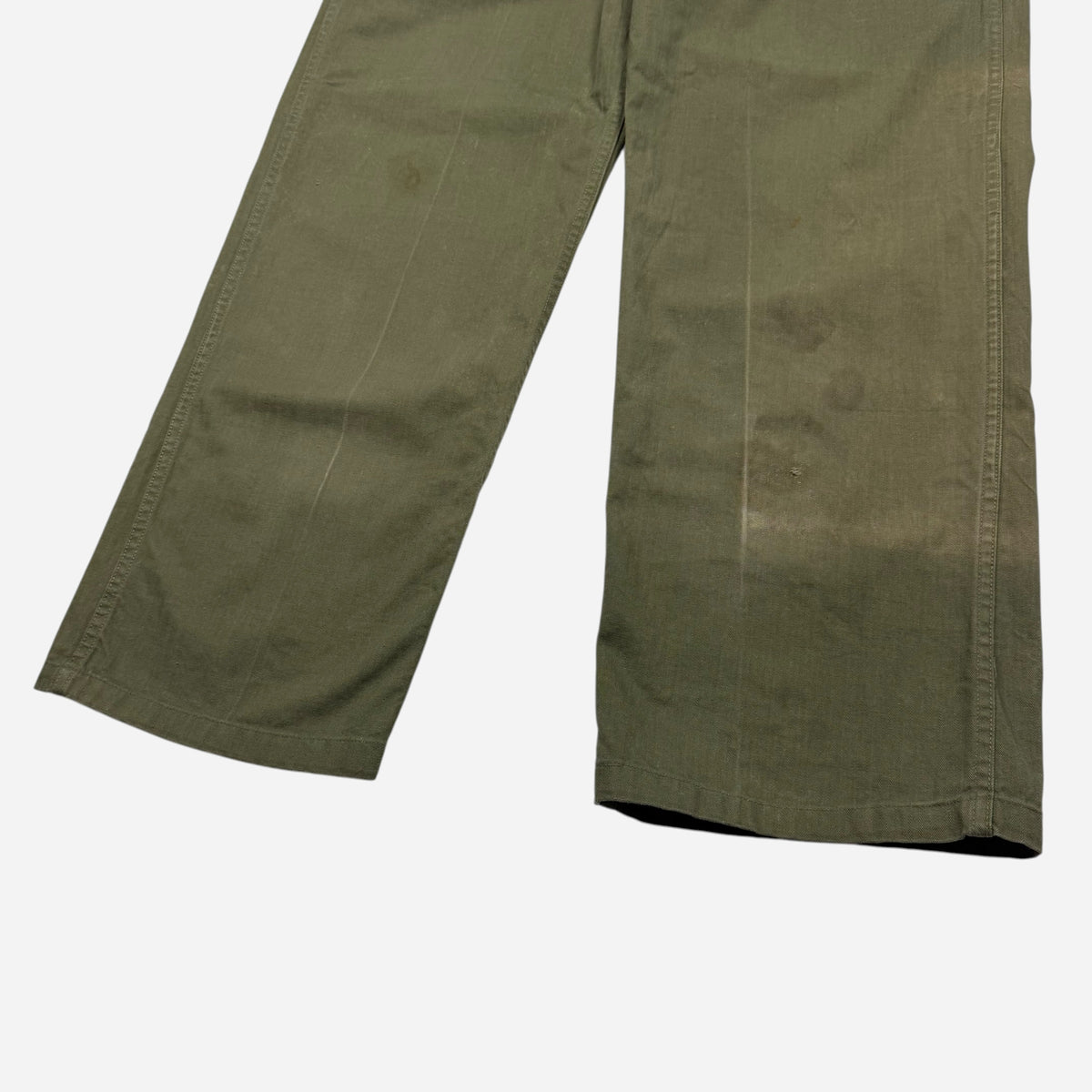1950s Korean War fatigue pocket hbt pants (32w)