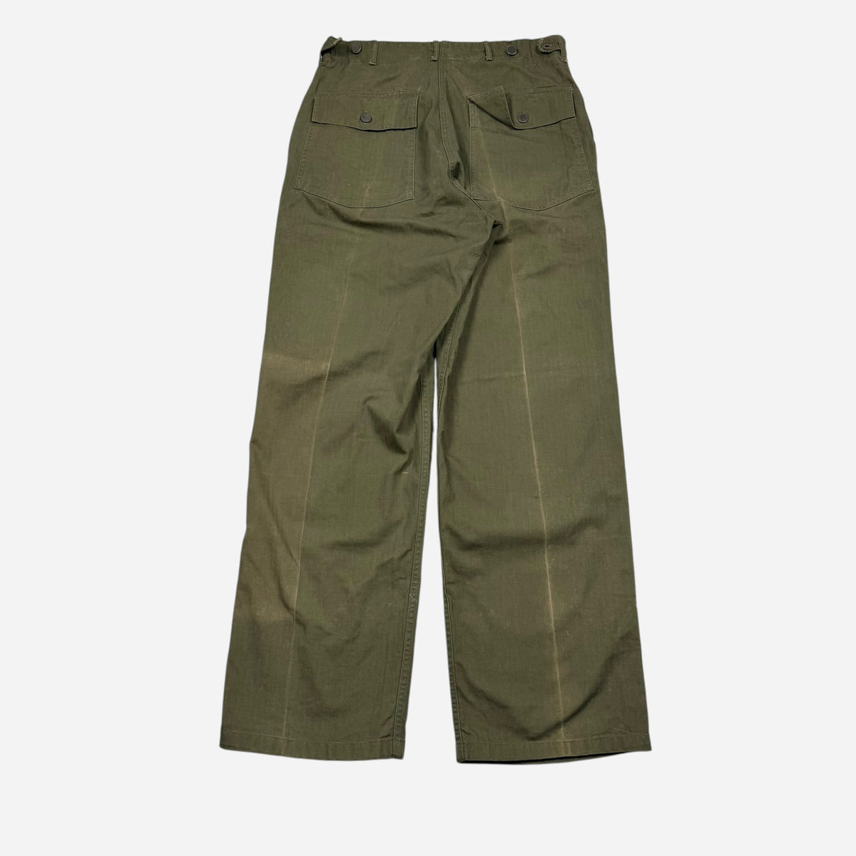 1950s Korean War fatigue pocket hbt pants (32w)