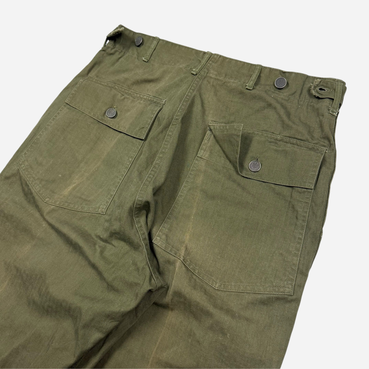 1950s Korean War fatigue pocket hbt pants (32w)