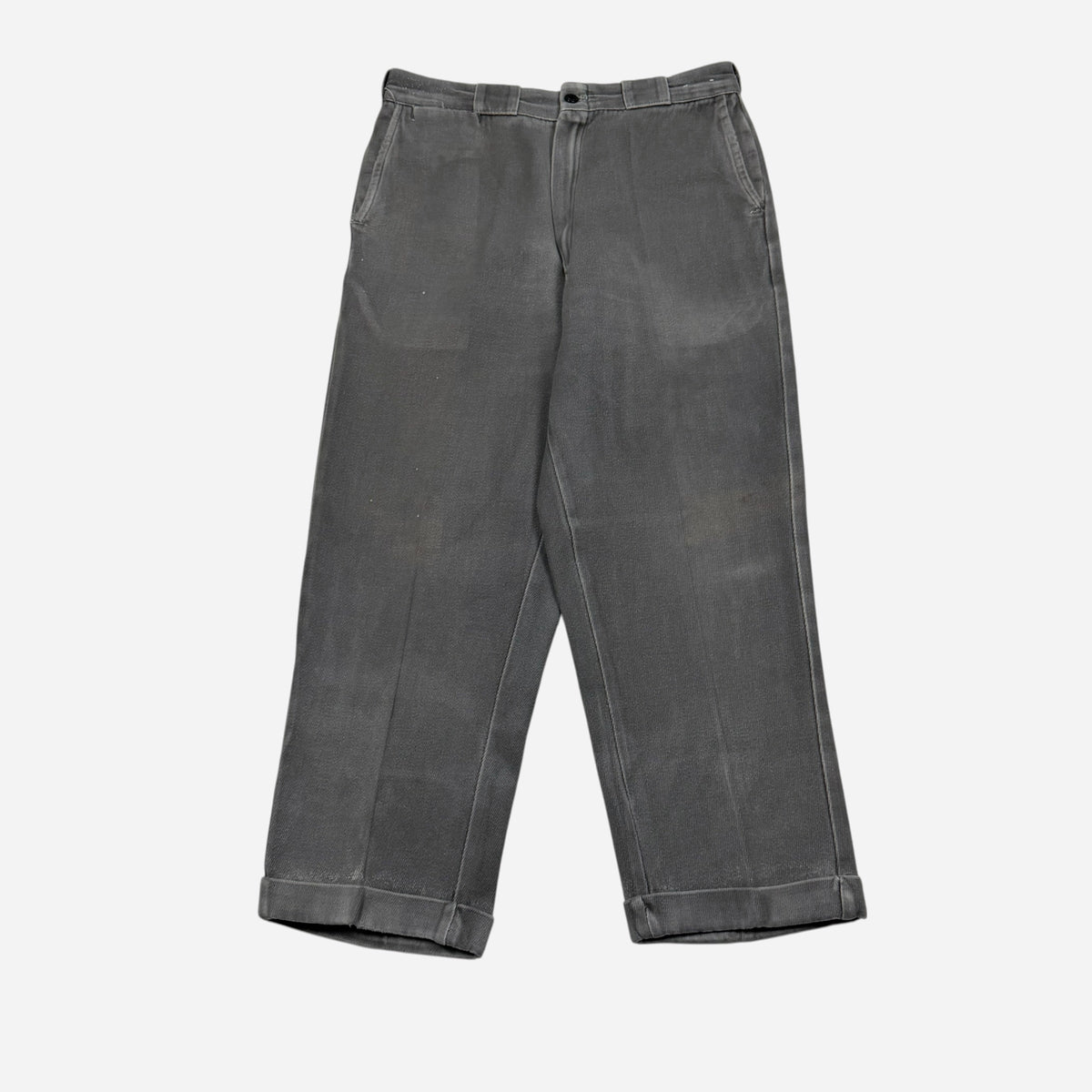 1950s Sail cloth cotton whipcord work pants (31w)